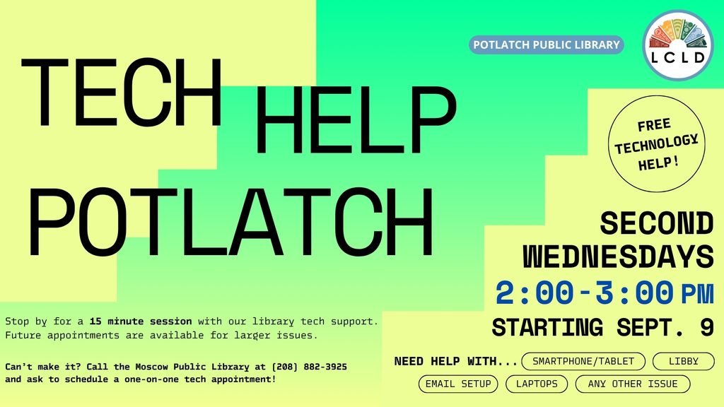 Tech Help Potlatch Flyer