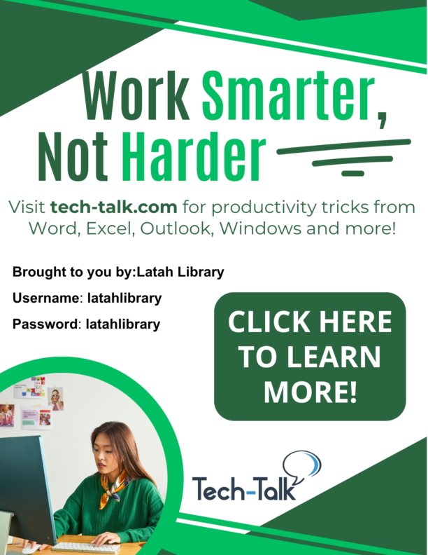 Tech Talk productivity tricks Flyer