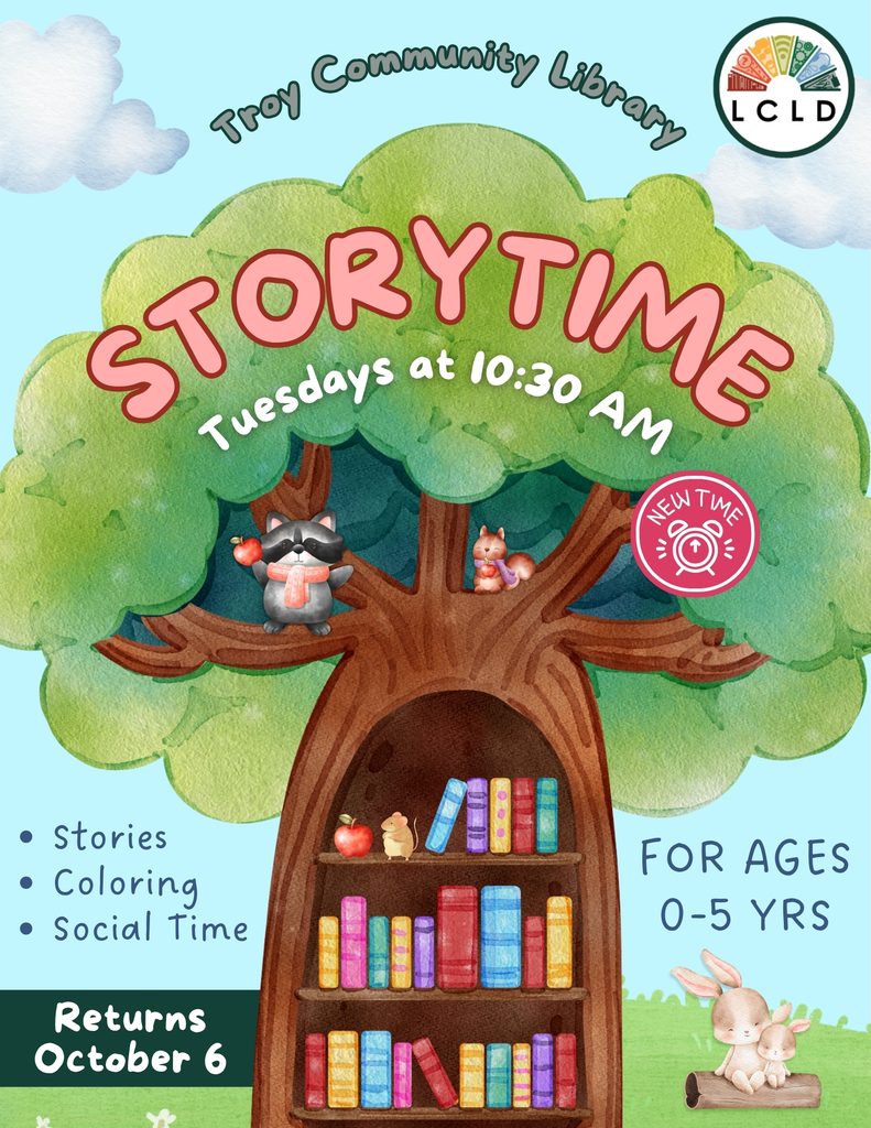 Troy Storytime Flyer