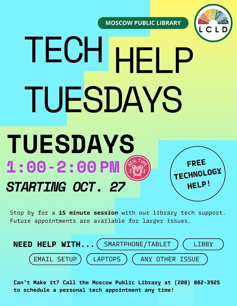 Tech Help Tuesdays Flyer